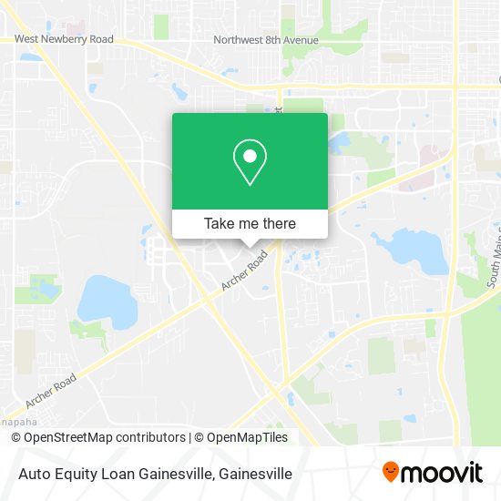 Mapa de Auto Equity Loan Gainesville