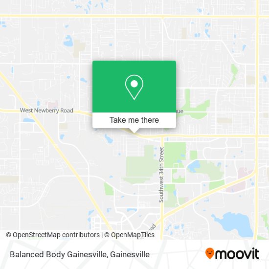 Balanced Body Gainesville map