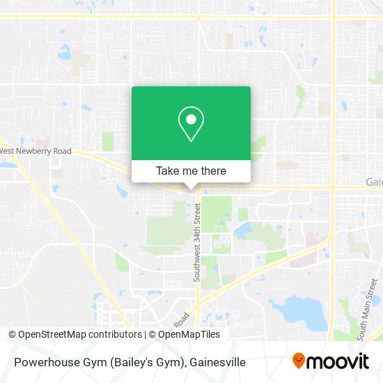 Mapa de Powerhouse Gym (Bailey's Gym)