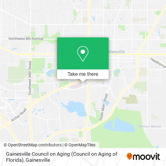 Mapa de Gainesville Council on Aging (Council on Aging of Florida)
