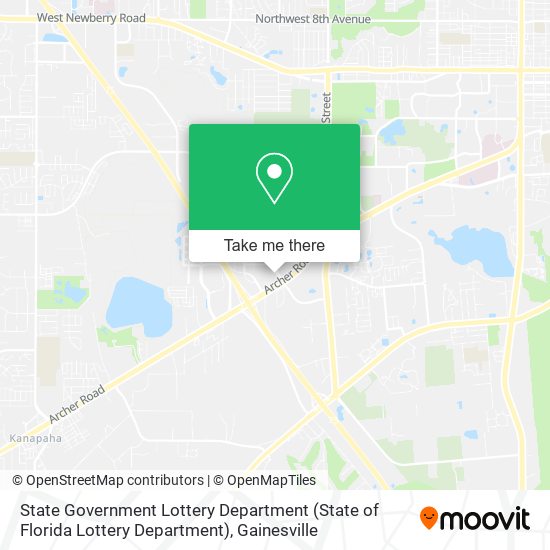 State Government Lottery Department (State of Florida Lottery Department) map