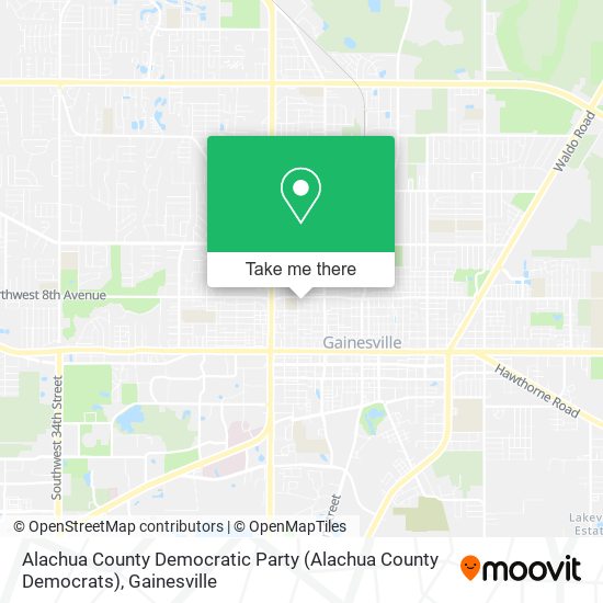 Mapa de Alachua County Democratic Party (Alachua County Democrats)