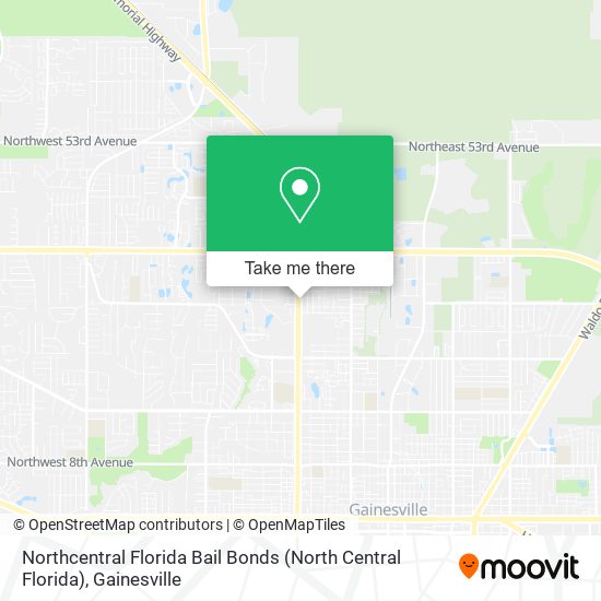 Northcentral Florida Bail Bonds (North Central Florida) map