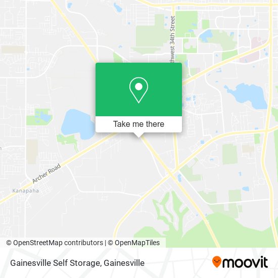 Mapa de Gainesville Self Storage