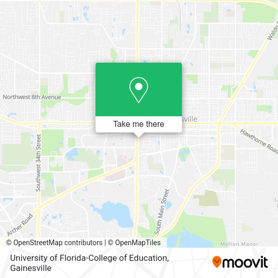 University of Florida-College of Education map