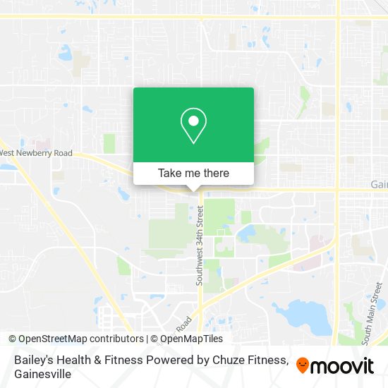 Bailey's Health & Fitness Powered by Chuze Fitness map