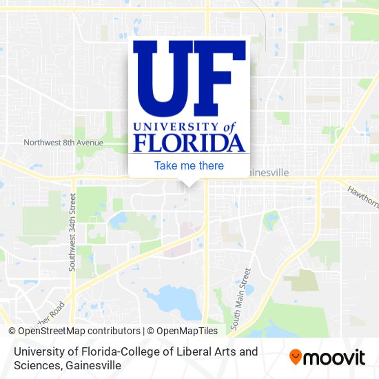 University of Florida-College of Liberal Arts and Sciences map