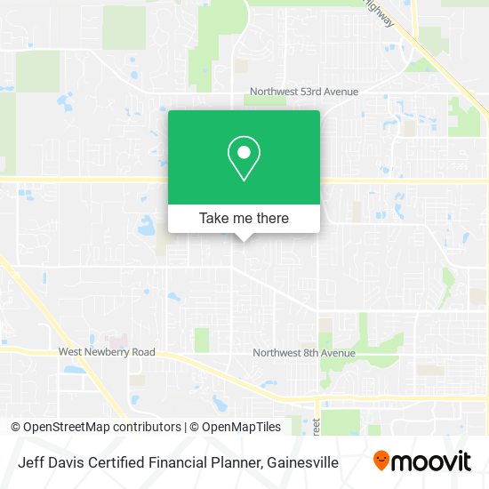 Jeff Davis Certified Financial Planner map