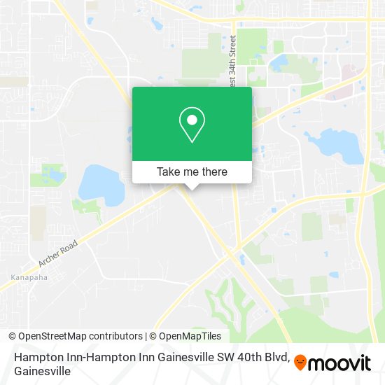 Mapa de Hampton Inn-Hampton Inn Gainesville SW 40th Blvd