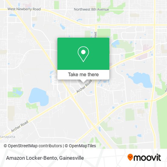 Amazon Locker-Bento map