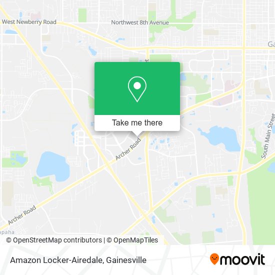 Mapa de Amazon Locker-Airedale
