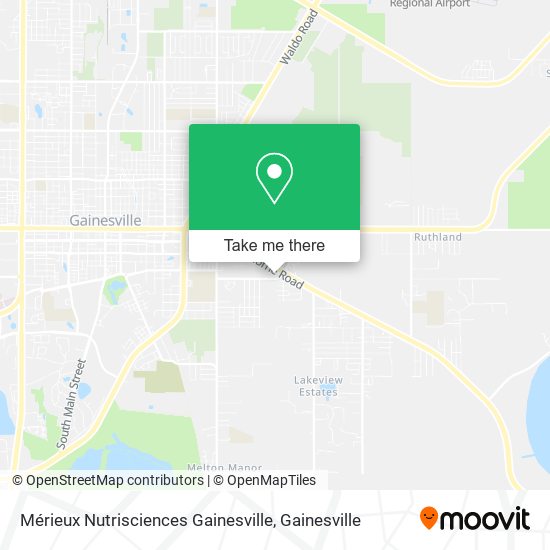 Mapa de Mérieux Nutrisciences Gainesville