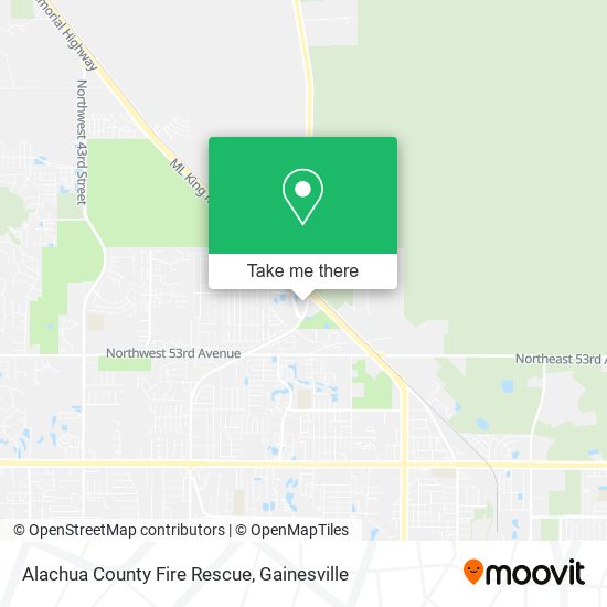 Alachua County Fire Rescue map