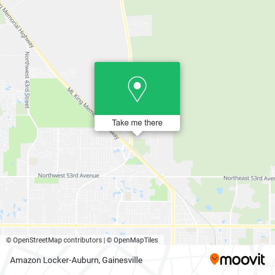 Mapa de Amazon Locker-Auburn