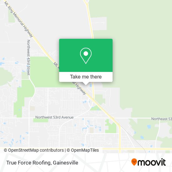 True Force Roofing map