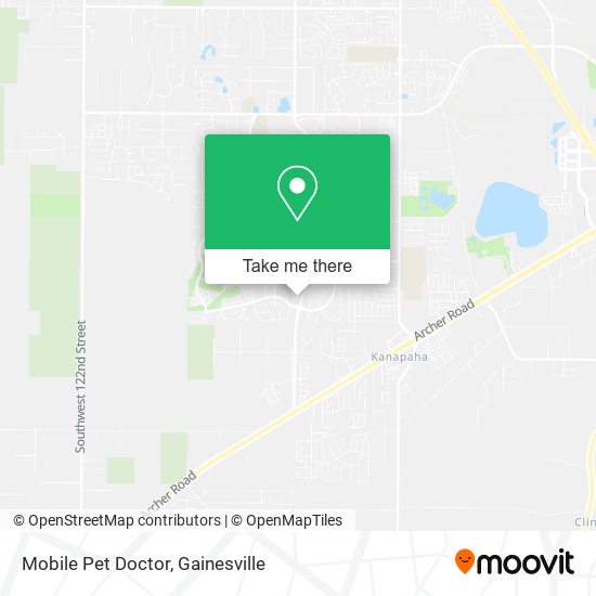 Mapa de Mobile Pet Doctor