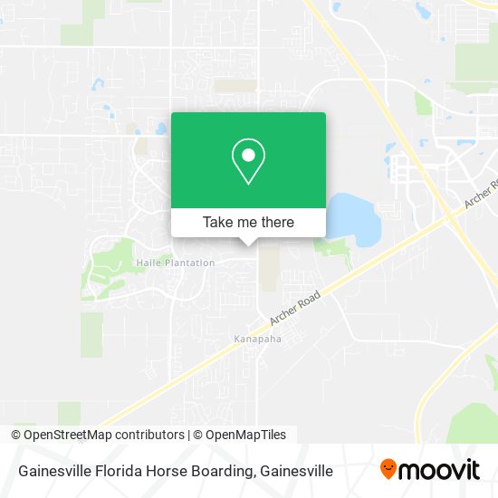 Mapa de Gainesville Florida Horse Boarding