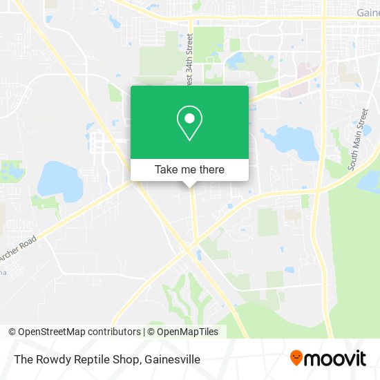 The Rowdy Reptile Shop map