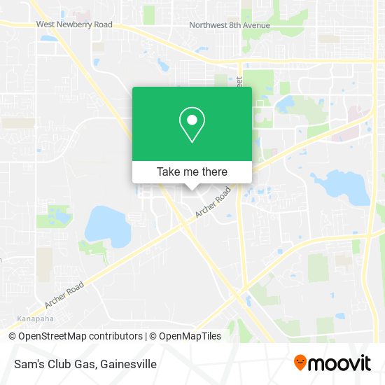 Mapa de Sam's Club Gas