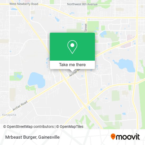 Mapa de Mrbeast Burger