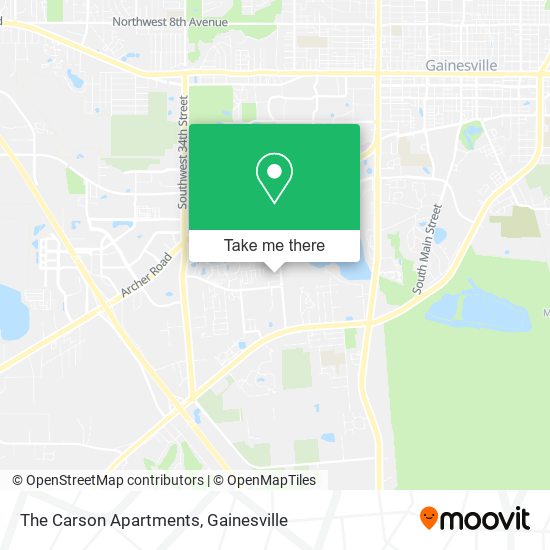 Mapa de The Carson Apartments