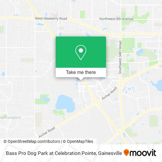 Bass Pro Dog Park at Celebration Pointe map