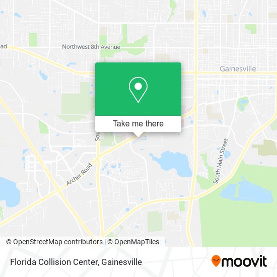 Florida Collision Center map