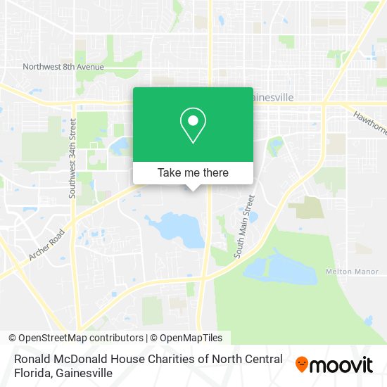 Ronald McDonald House Charities of North Central Florida map