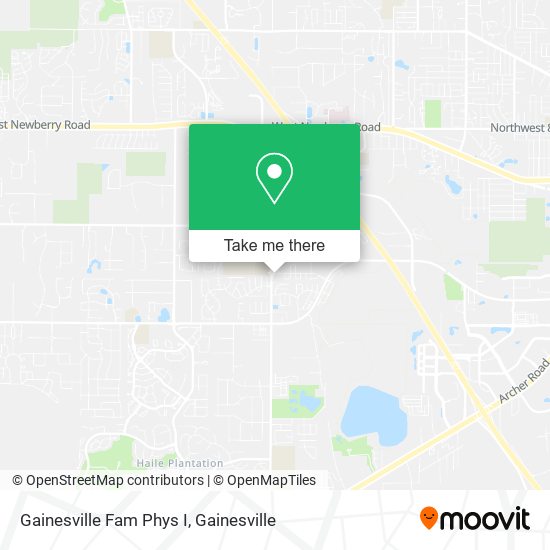 Gainesville Fam Phys I map