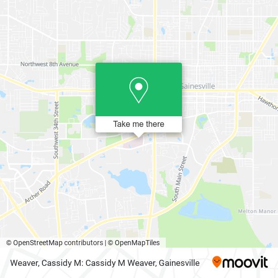 Mapa de Weaver, Cassidy M: Cassidy M Weaver