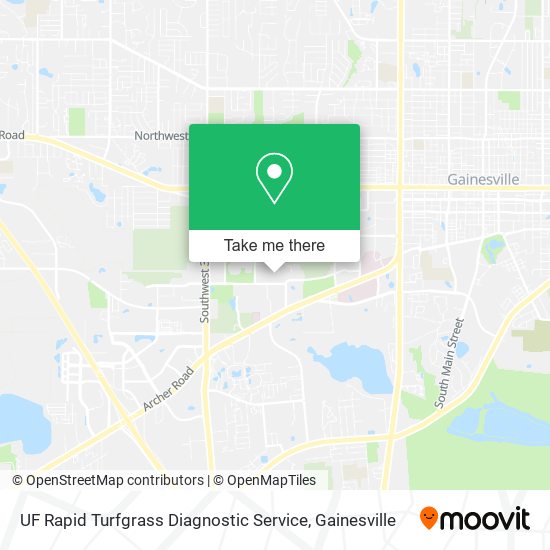 UF Rapid Turfgrass Diagnostic Service map