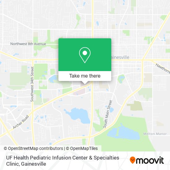 UF Health Pediatric Infusion Center & Specialties Clinic map