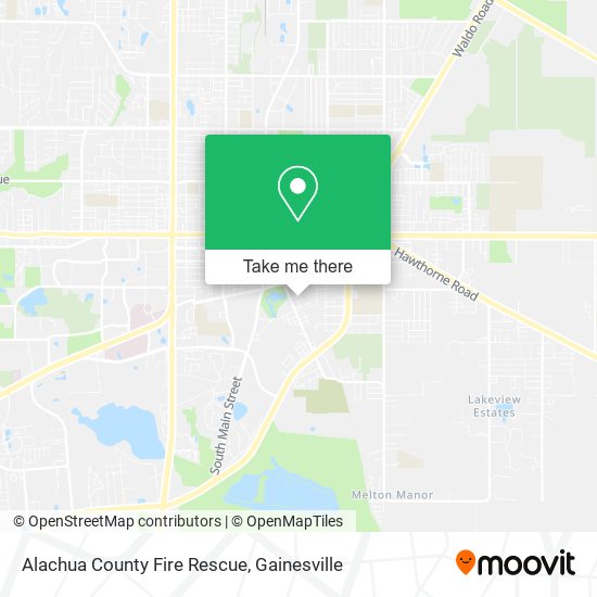 Alachua County Fire Rescue map