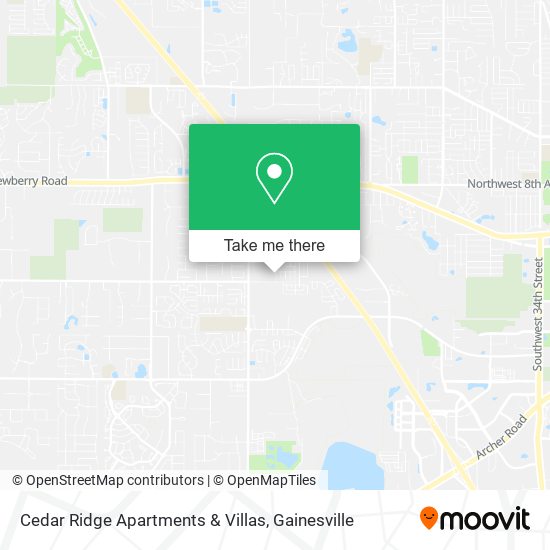 Mapa de Cedar Ridge Apartments & Villas