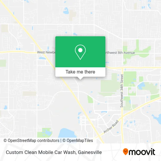 Custom Clean Mobile Car Wash map
