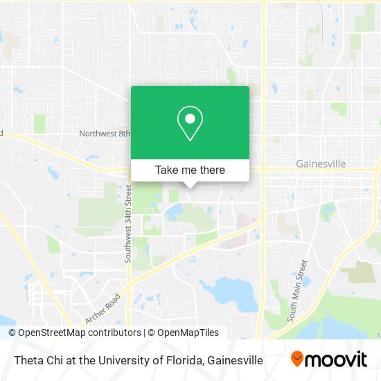 Theta Chi at the University of Florida map