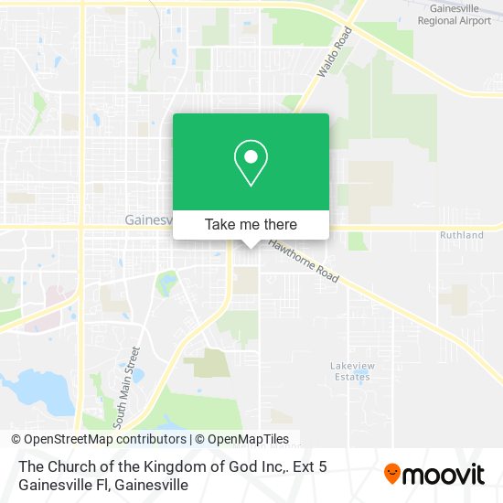 The Church of the Kingdom of God Inc,. Ext 5 Gainesville Fl map