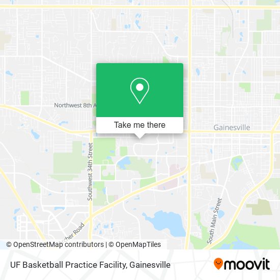 UF Basketball Practice Facility map