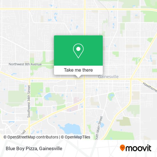 Blue Boy Pizza map