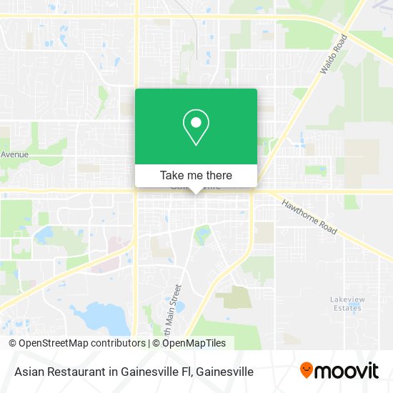 Asian Restaurant in Gainesville Fl map