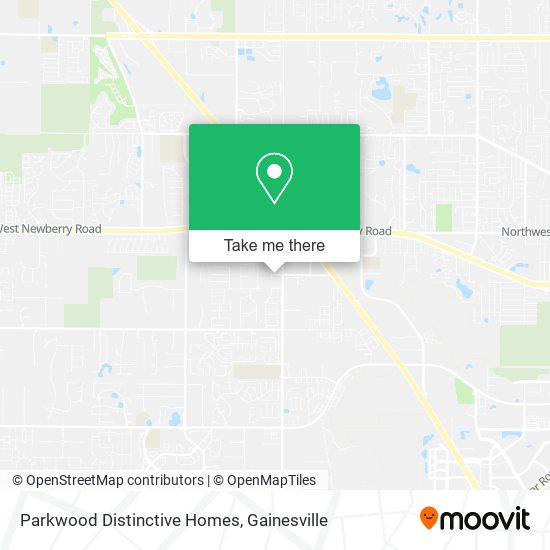 Parkwood Distinctive Homes map