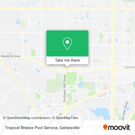Tropical Breeze Pool Service map