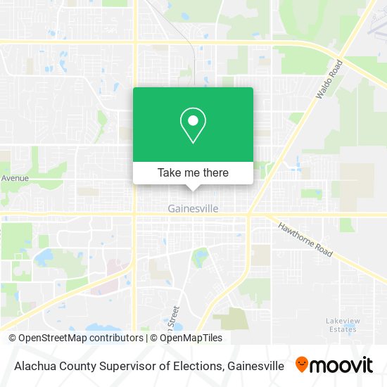 Alachua County Supervisor of Elections map