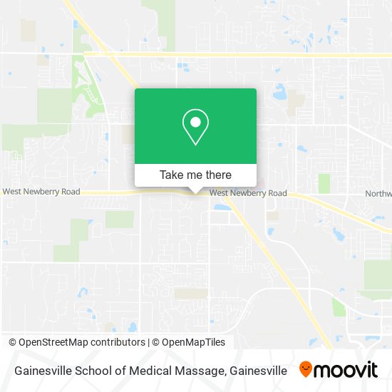 Gainesville School of Medical Massage map