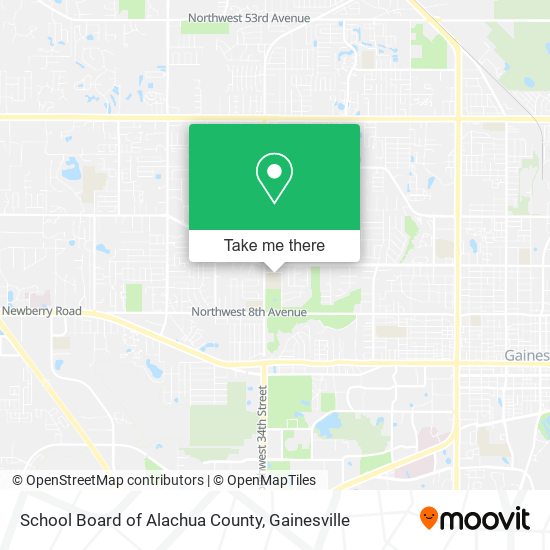 Mapa de School Board of Alachua County