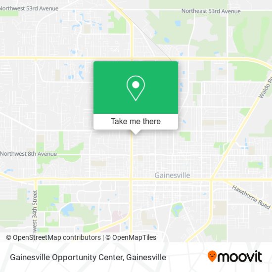 Gainesville Opportunity Center map