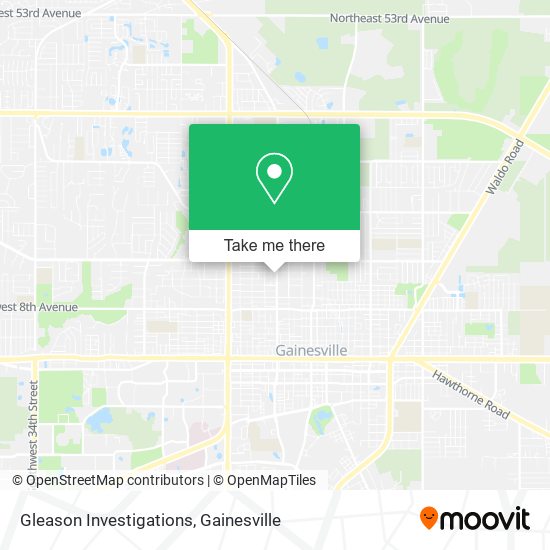 Gleason Investigations map