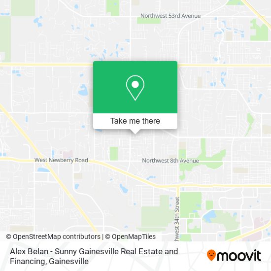 Alex Belan - Sunny Gainesville Real Estate and Financing map