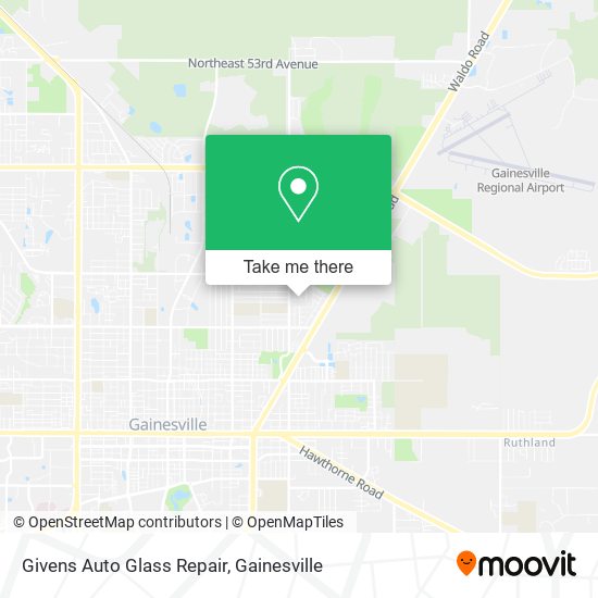 Mapa de Givens Auto Glass Repair