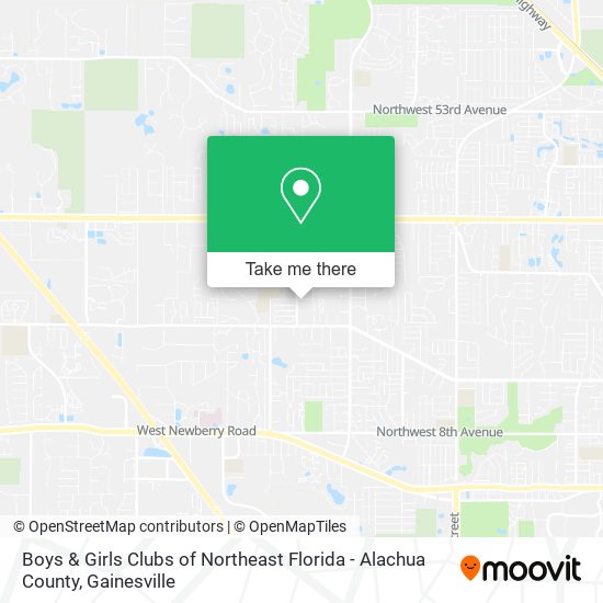 Boys & Girls Clubs of Northeast Florida - Alachua County map